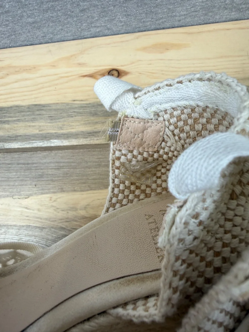 Toni Pons Atelier Lace Wedge Espadrille Size EU 35 Long Ankle Tie Wedding Bride